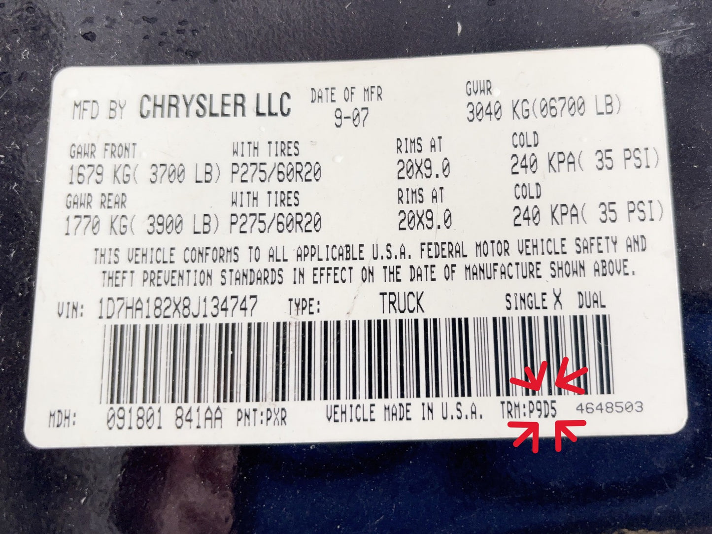 In Dash Cup Holder 2006-2008 Ram 1500 06-09 Ram 2500 3500 Medium Slate D5