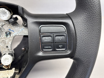 Vinyl Steering Wheel, 2012 Dodge Ram 1500 2500 3500 Black 1YH401DVAA