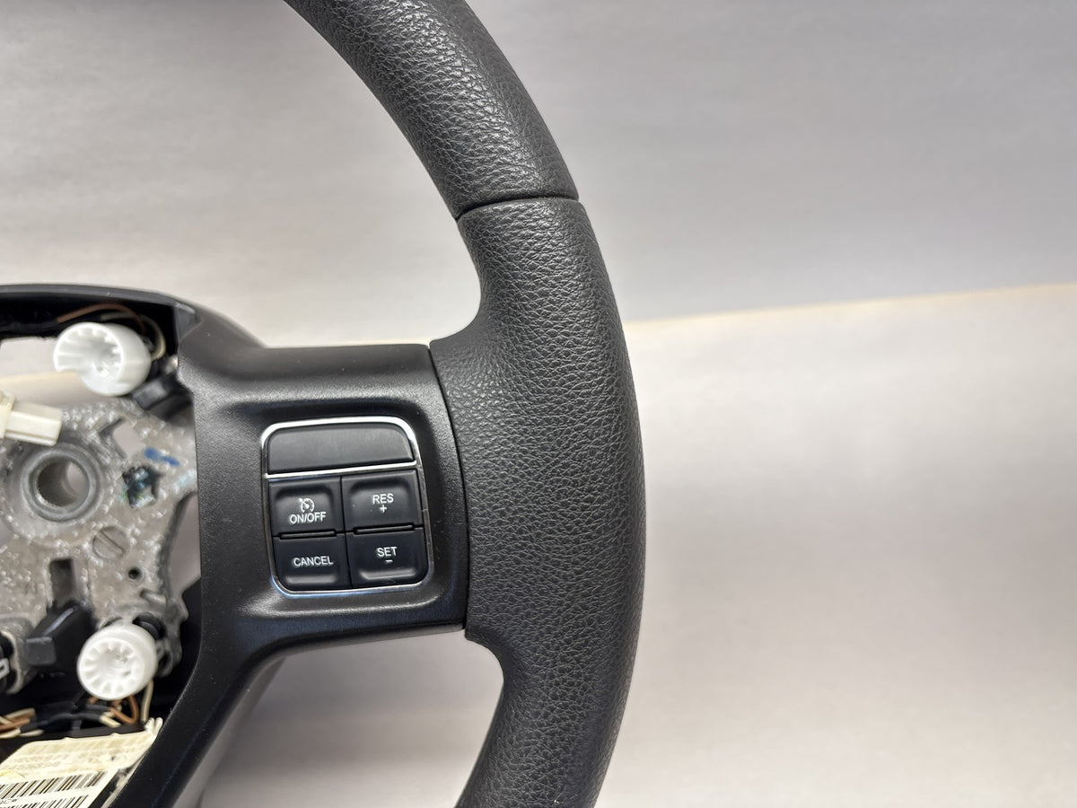 Vinyl Steering Wheel, 2012 Dodge Ram 1500 2500 3500 Black 1YH401DVAA