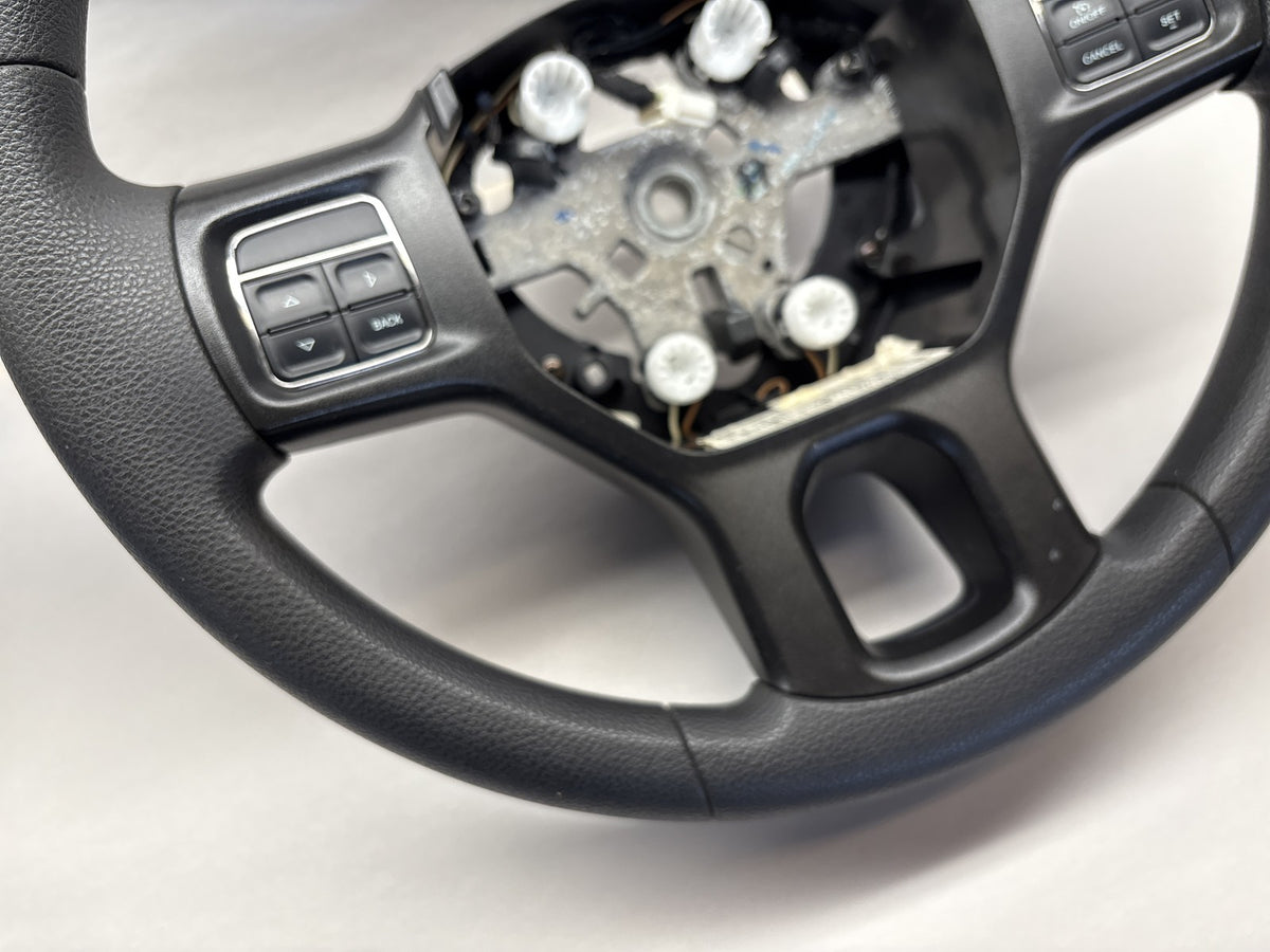 Vinyl Steering Wheel, 2012 Dodge Ram 1500 2500 3500 Black 1YH401DVAA