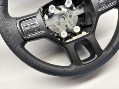 Vinyl Steering Wheel, 2012 Dodge Ram 1500 2500 3500 Black 1YH401DVAA