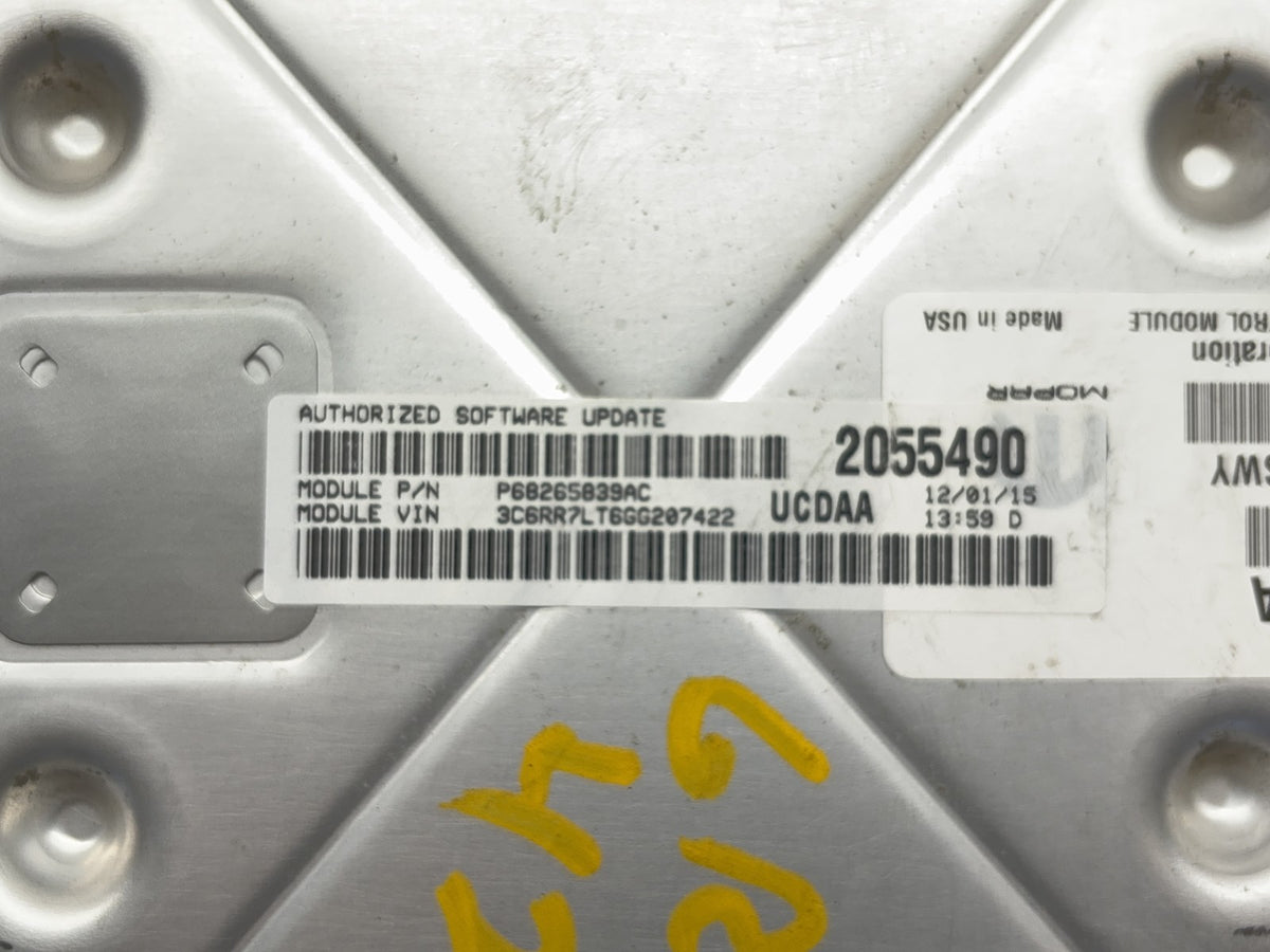 Engine Computer, ECU PCM ECM 2016-18 Ram 1500 5.7 8-SPD 68243303AA 68265839AC